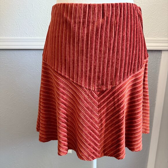 Free People Striped Corduroy Skirt | Size Medium - Picture 1 of 2